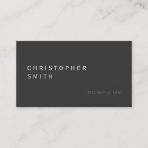 Modern Grått Attorney at Law Affärskort Visitkort
