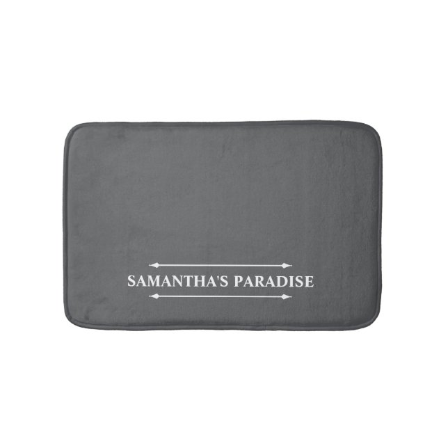 Modern Grått Bath Mat Badrumsmatta (Framsidan)