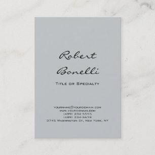 Modern Grått Calligraphy-Affärskort Visitkort