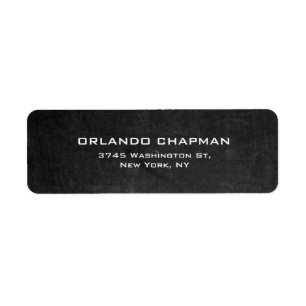 Modern Grått Chalkboard enkel, enkel, enkel Elegan Returadress Etikett
