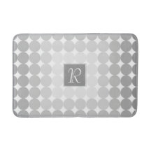 Modern Grått Circles Monogram