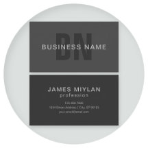 Modern Grått Editable Monogram-designmall för Mörk