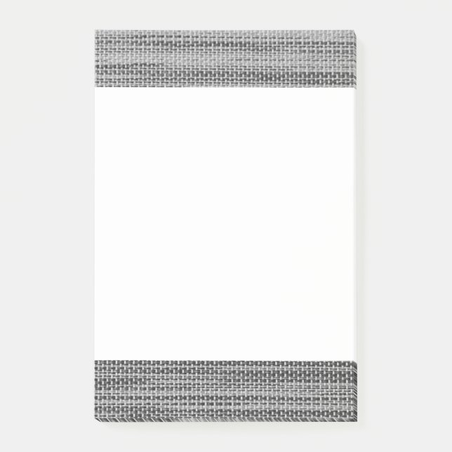 Modern Grått Fabric Post-it Block (Framsida)