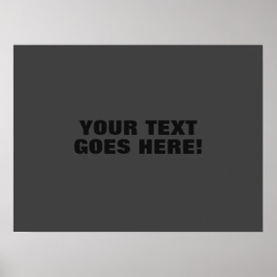Modern Grått fet, minimalistisk Professionell din Poster