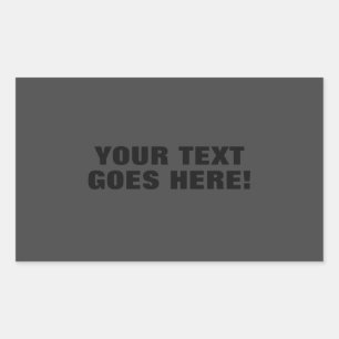 Modern Grått fet, minimalistisk Professionell din Rektangulärt Klistermärke