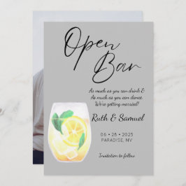 Modern Grått Funny Photo Spara Datumet