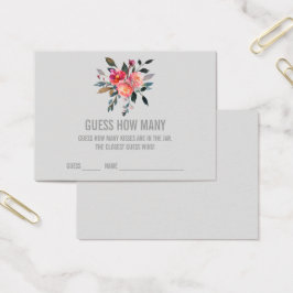 Modern Grått gissar hur många Kisses-spelkort Visitkort