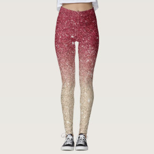 Modern Grått Glitter Sparkles Leggings