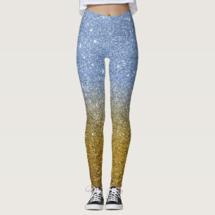 Modern Grått Glitter Sparkles Leggings
