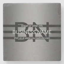 Modern Grått Gradient & Vågrät Black Rand