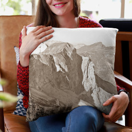 Modern Grått i bergstrakter Kudde