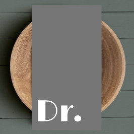 Modern Grått Läkare Medical Healthcare Service Visitkort