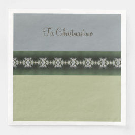 Modern Grått med Grönt Pappersservett