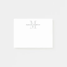 Modern Grått Monogram