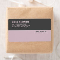 Modern Grått- och Rosa Geometric Shipping