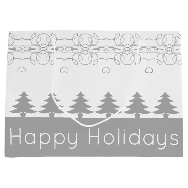 Modern Grått och vit Helgdag (Framsidan)