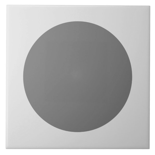 Modern Grått och White Polka dot mönster Tile Kakelplatta (Framsidan)