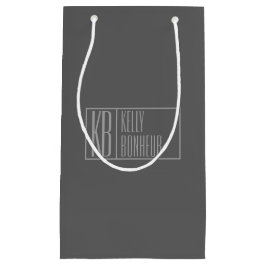 Modern, Grått på Mörk Grått, Initialer och Namn Lo