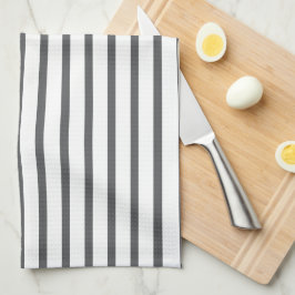 Modern Grått Rand Kökshandduk