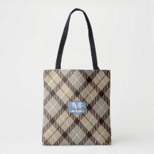 Modern Grått Tartan Jeans Monogram Namn