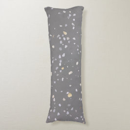 Modern Grått Terrazzo Kroppskudde