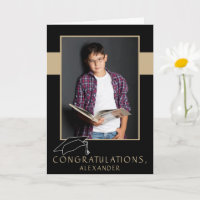 Modern Grattis Examen Hatt Grad Foto