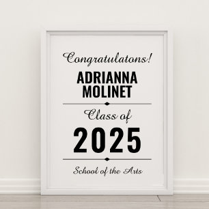 Modern Grattis Student Poster