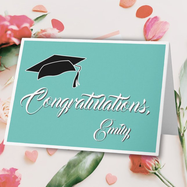 Modern Grattis Turcos Studenten Kort (Skapare uppladdad)