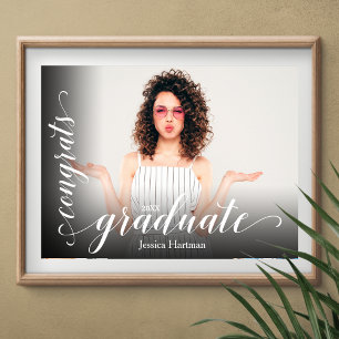 Modern Gratulerara Student-foto Poster