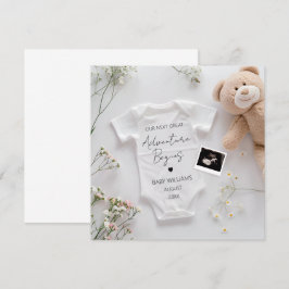 Modern Gravid-meddelande från Äventyr Inbjudningar