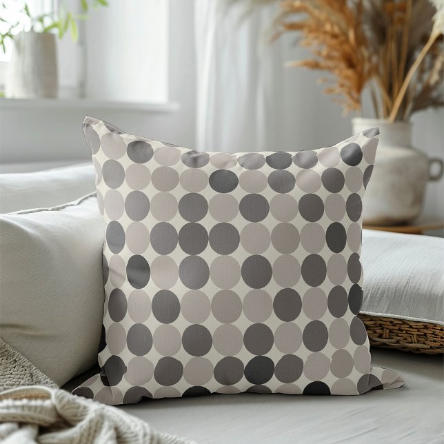 Modern Gray Linked Circles Guest-Wow Decor Kudde (Skapare uppladdad)