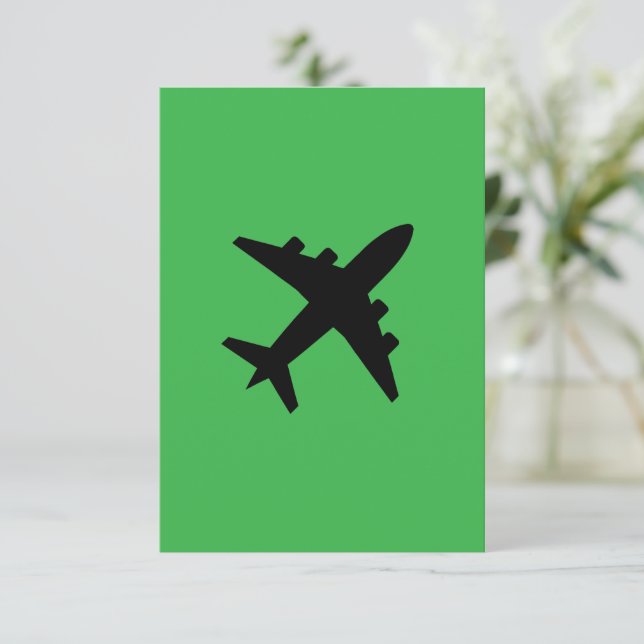 Modern Green Background | Minimalist Neon Design Tilläggskort (Stående Fram)