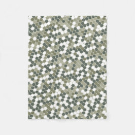 Modern green dots  fleecefilt