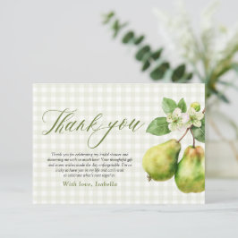Modern Green Gingham Perfect Pair Bridal Shower Tack Kort