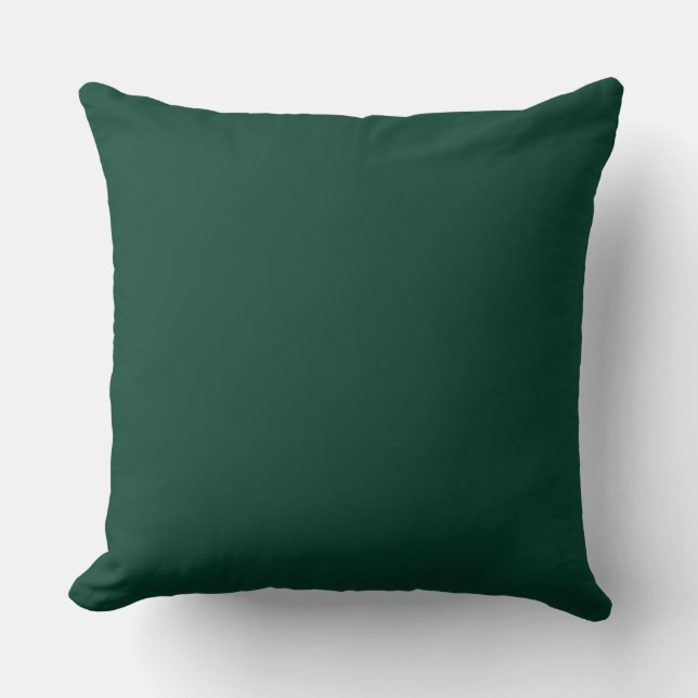 Modern  Green, Solid ,Throw Pillow Kudde (Framsida)