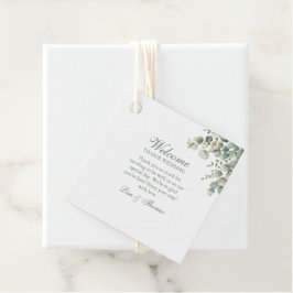 Modern Greenery Eucalyptus Bröllop Gåvor Etiketter