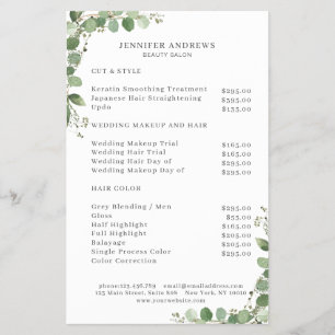Modern, Greenery Flyer