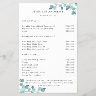 Modern, Greenery Flygblad