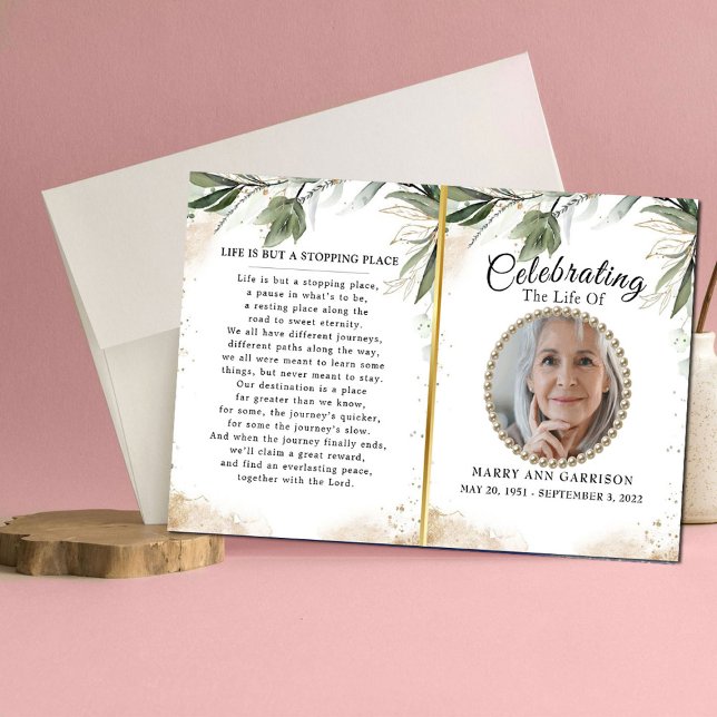 Modern Greenery Photo Firande of Life Programme (Skapare uppladdad)