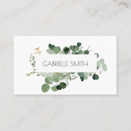 Modern Greenery Timless Evergreen Visitkort