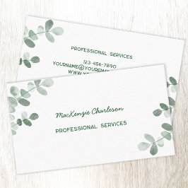 Modern Greenery Visitkort