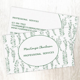 Modern Greenery Visitkort