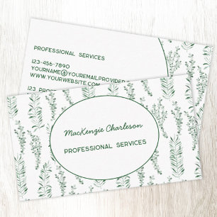 Modern Greenery Visitkort