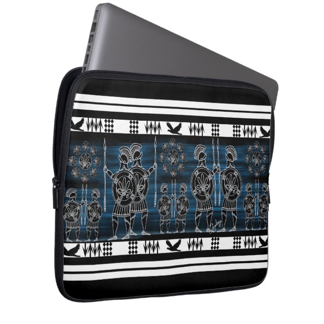 Modern grekiska Svarta Figur Laptop Fodral (Framsidan Höger)