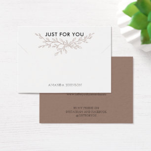 Modern Gren Earthy Bracelet Visning Card Visitkort