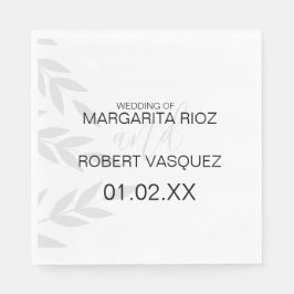 Modern Gren Grått Black White Pappersservett