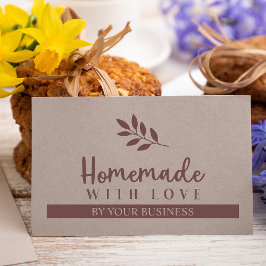 Modern Grenar Homemade med Kärlek-citat Stämpel