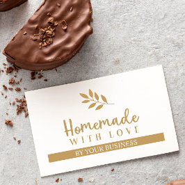 Modern Grenar Homemade med Kärlek-citat Visitkort