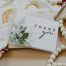 Modern Grey Baby Shower, uppslaget tack, ditt kort