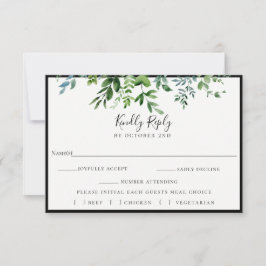 Modern Grey Black Bröllop OSA Meal Choal